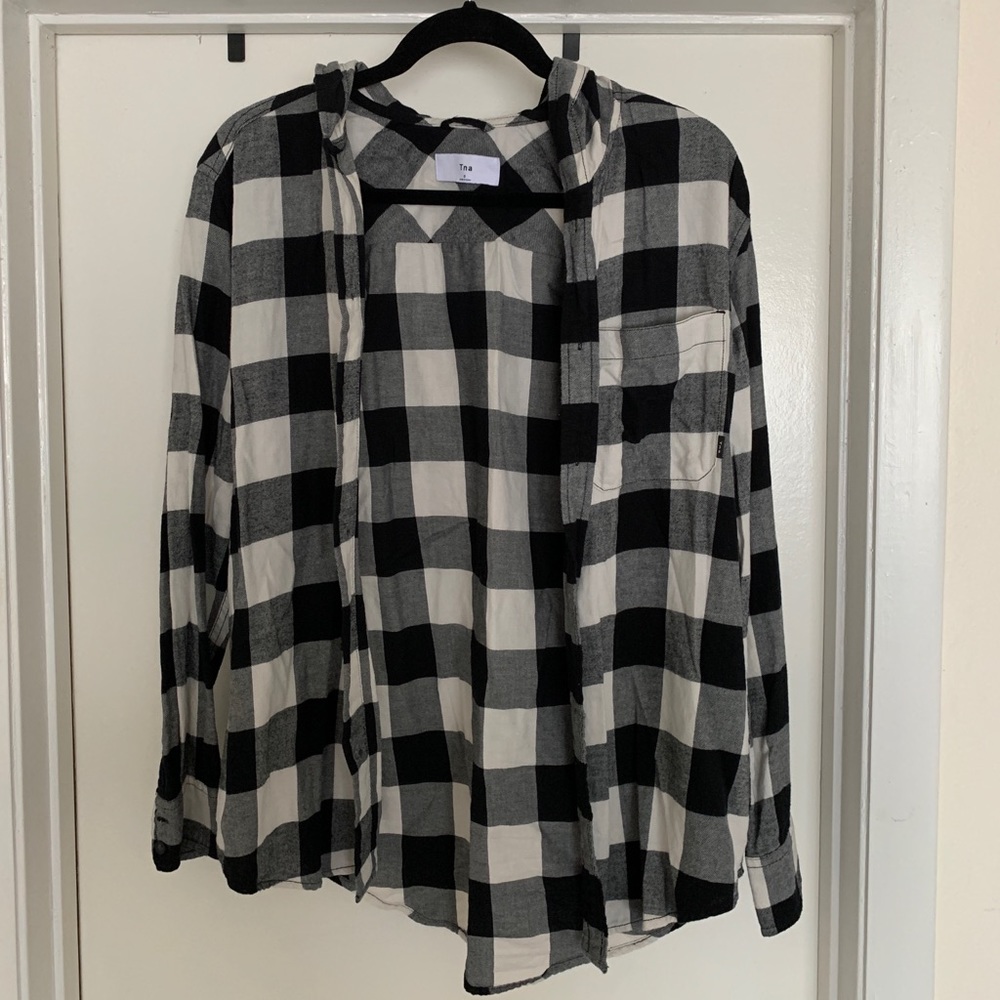 Aritzia Hooded Flannel